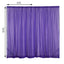 2 Pack Purple Sheer Chiffon Event Curtain Drapes, Durable Flame Resistant Organza Backdrop Event Panels With Rod Pockets - 10ftx10ft