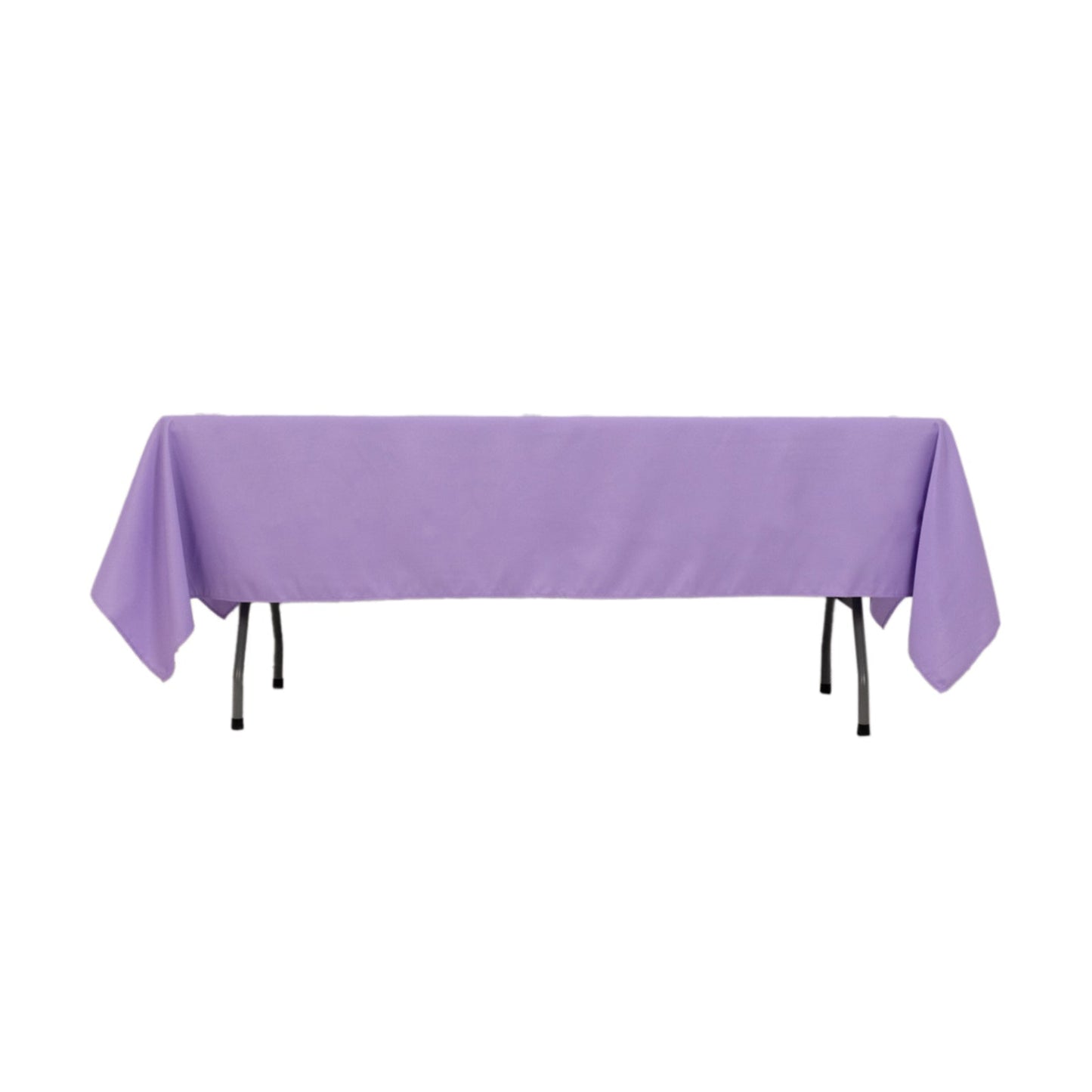 Premium Polyester 60"x102" Rectangle Tablecloth Lavender Lilac - Durable 220GSM Wrinkle-Resistant Table Cover