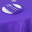 Premium Polyester 132" Round Tablecloth Purple - Seamless 220GSM Wrinkle-Resistant Table Cover