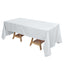 Premium Polyester 72"x120" Rectangle Tablecloth White - 220GSM Stain-Resistant Table Cover for Weddings & Event Decor