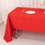 Premium Polyester 60"x126" Rectangle Tablecloth Red - Stain-Resistant 220GSM Finish Table Cover