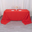 Premium Polyester 90"x156" Rectangle Tablecloth Red - Seamless 220GSM Stain-Resistant Table Cover