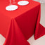 Scuba Rectangular 90"x132" Tablecloth Red - Wrinkle Free, Stain Resistant & Seamless Table Cover
