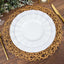 6-Pack Table Placemats Woven Fiber Design Natural Round - Disposable Mats for Dining and Events 15"