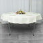 Premium Polyester 70" Round Tablecloth Ivory - Stain and Wrinkle-Resistant 220GSM Table Cover