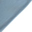 Satin Rosette Chair Cover for Banquet Chairs Dusty Blue - Stretch Fitted Slip-On Slipcover