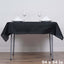 Polyester 54"x54" Table Overlay Square Tablecloth Black - Wrinkle-Resistant & Durable Table Cover for Events