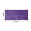 5 Pack Sequin Spandex Chair Sashes Purple - Stretch Chair Bands 6"x15"