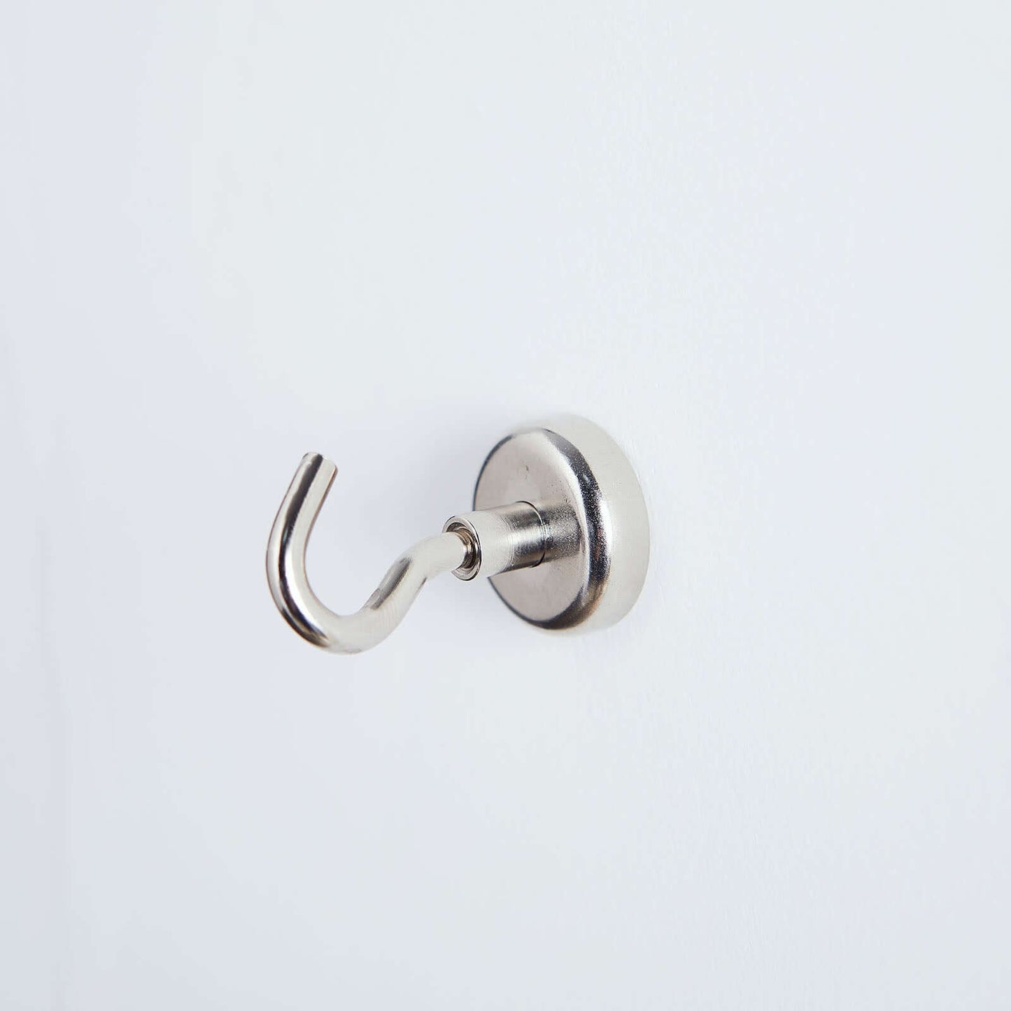 4 Pack 8Lb Capacity Silver Metal Heavy Duty Magnetic Hooks, Multipurpose Hanging Hooks