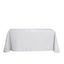 Polyester 90"x132" Rectangle Tablecloth Silver - Seamless Wrinkle-Resistant Table Cover