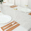 Plastic Woven Vinyl 13"x6ft Table Runner Metallic Silver - Non-Slip & Reversible Tabletop Decor