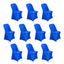 10 Pack Stretch Spandex Chair Covers Royal Blue for Folding Chairs - Durable 160GSM Fitted Slipcovers