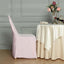 10 Pack Polyester Chair Cover for Banquet Chairs Blush - Stain-Resistant Reusable Slip-On Slipcover