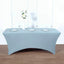 Stretch Spandex 96"x30" Rectangle Table Cover Dusty Blue - Durable Form-Fitting Tablecloth