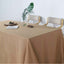 Faux Linen 90"x132" Rectangular Tablecloth Natural - Slubby Texture Wrinkle-Resistant Seamless Table Cover