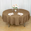 Polyester 90" Round Tablecloth Taupe - Stain & Wrinkle-Resistant Table Cover