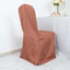 10 Pack Polyester Chair Cover for Banquet Chairs Terracotta (Rust) - Stain-Resistant Reusable Slip-On Slipcover