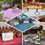 5-Pack Plastic Table Covers White Round - Durable PVC Disposable Tablecloths for Events 84"