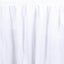 Polyester 14ft Table Skirt White - Classic Pleated Design for Weddings & Events