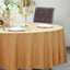 Polyester 108" Round Tablecloth Gold - Wrinkle-Resistant and Stylish Table Cover