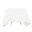 Premium Polyester Square Tablecloth 70"x70" Ivory 220GSM Wrinkle-Resistant Table Cover
