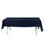 Cotton Blend 60"x102" Rectangle Tablecloth Navy Blue - Wrinkle-Resistant Table Cover