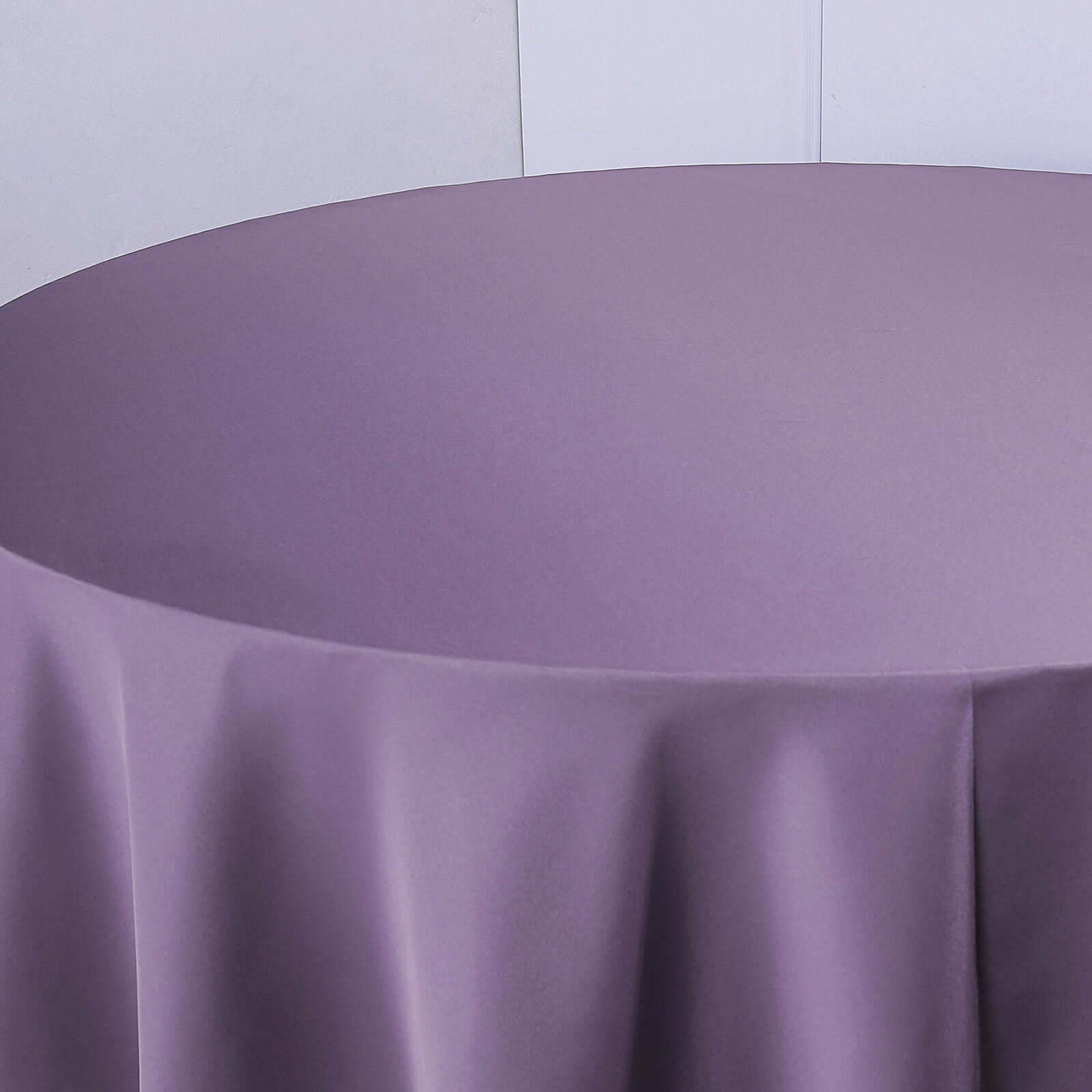 Polyester 120" Round Tablecloth Violet Amethyst - Seamless Wrinkle-Resistant Table Cover