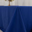 Cotton Blend 90"x132" Rectangle Tablecloth Royal Blue - Seamless Wrinkle-Resistant Table Cover