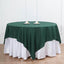Polyester 90"x90" Table Overlay Square Tablecloth Hunter Emerald Green - Wrinkle-Resistant & Durable Table Cover