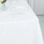 Premium Polyester Square Tablecloth 70"x70" White 220GSM Wrinkle-Resistant Table Cover for Stylish Gatherings
