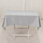 Premium Polyester 54"x54" Square Tablecloth Silver - Stain and Wrinkle-Resistant 220GSM Table Cover
