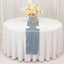Scuba Polyester 12"x108" Table Runner Dusty Blue - Wrinkle-Free Table Linen