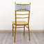 5 Pack Spandex Chair Sashes Dusty Blue with Gold Rhinestone Buckles - Reusable Four-Way Stretch Sash Bands 5"x14"