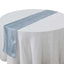Taffeta 12"x108" Table Runner Dusty Blue - Accordion Crinkle Design