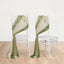 20-Pack Sheer Chair Drape Decor in Dusty Sage Green and Beige â€“ 9ft Shimmer Sash, Wrinkle-Free