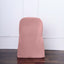 Polyester Slip On Folding Chair Covers Dusty Rose - Stain-Resistant Reusable Durable Fabric