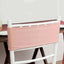 5 Pack Stretch Spandex Chair Sashes Dusty Rose - Fitted Finish Two Ply Heavy Duty Chair Bands 5"x12"