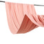Dusty Rose 4-Way Stretch Spandex Event Curtain Drapes, Wrinkle Free Backdrop Event Panel with Rod Pockets - 5ftx16ft