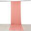 Dusty Rose 4-Way Stretch Spandex Event Curtain Drapes, Wrinkle Free Backdrop Event Panel with Rod Pockets - 5ftx16ft