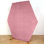 8ftx7ft Dusty Rose Soft Velvet Fitted Hexagon Wedding Arbor Cover