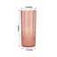 6-Pack Plastic Cocktail Tumblers Dusty Rose Transparent Crystal Cut Style - Shatterproof Highball Glasses 14oz