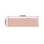 5 Pack Stretch Spandex Chair Sashes Dusty Rose - Fitted Finish Two Ply Heavy Duty Chair Bands 5"x12"