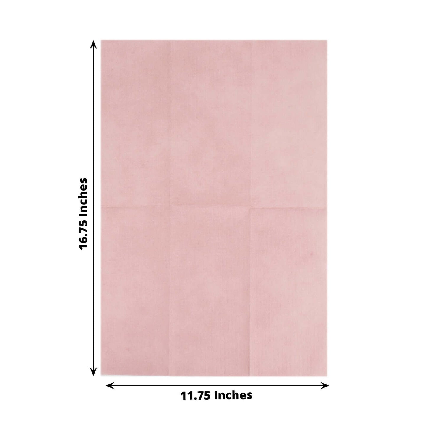 20 Pack Linen-Like Paper 8.5"x4" Napkins Dusty Rose - Highly Absorbent & Disposable Airlaid Guest Towels
