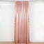 8ftx10ft Dusty Rose Satin Event Curtain Drapes, Backdrop Event Panel
