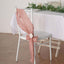 5 Pack Taffeta 6"x106" Chair Sashes Dusty Rose Accordion Crinkle Texture - Stylish Decor for Weddings & Gatherings