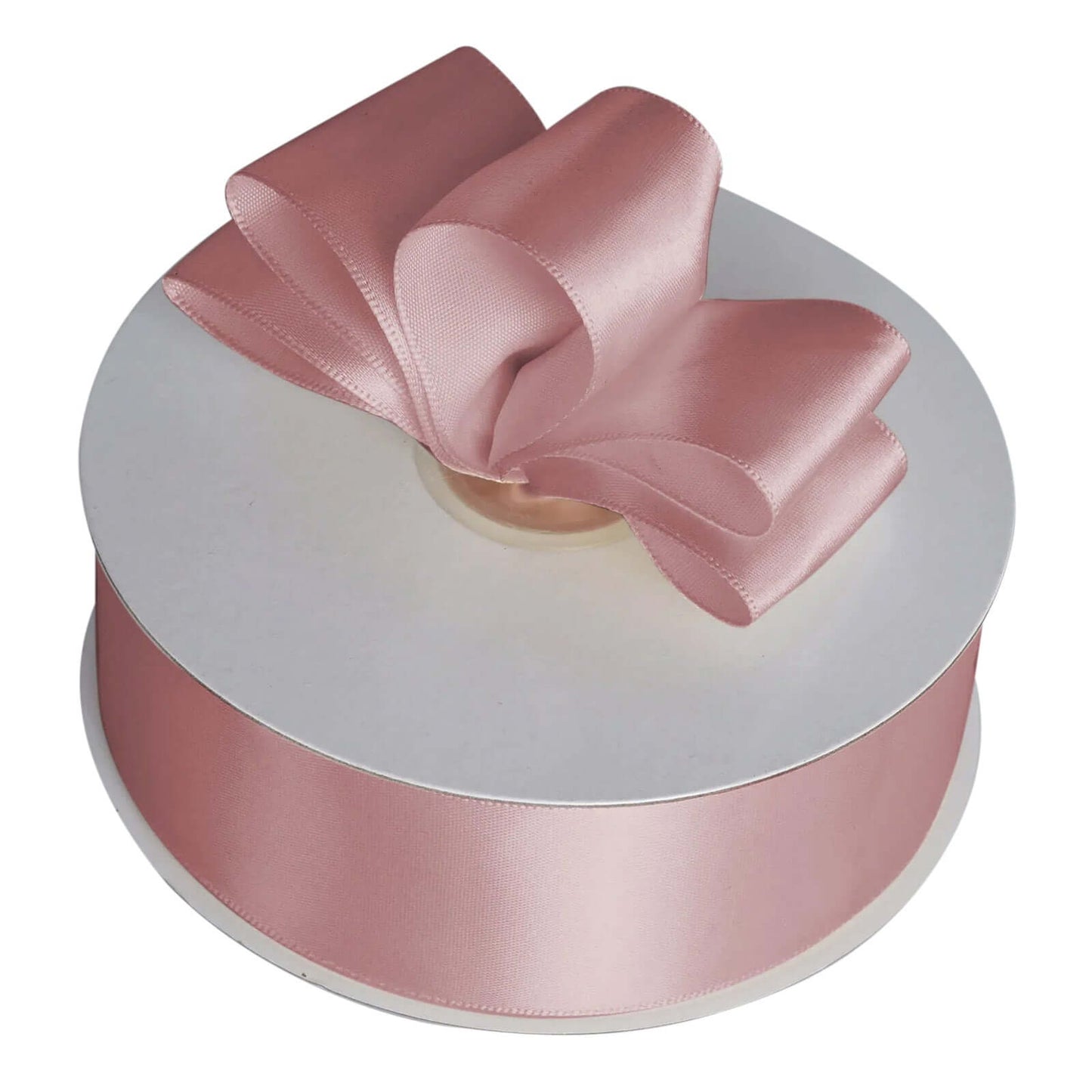 50 Yards 1.5" Dusty Rose Single Face Decorative Satin Ribbon