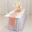 Lamour Satin 12"x108" Table Runner Dusty Rose - Smooth & Lustrous Finish