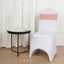 5 Pack Stretch Spandex Chair Sashes Dusty Rose - Fitted Finish Two Ply Heavy Duty Chair Bands 5"x12"