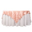 Satin 72"x72" Table Overlay Square Tablecloth Dusty Rose - Stripe Table Topper