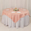 Lamour Satin 72"x72" Table Overlay Square Tablecloth Dusty Rose - Smooth Finish Table Topper